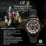 Carl von Zeyten Damen Uhr Armbanduhr Automatik Horbach CVZ0072BBKS ÖZENSAAT Made in Germany 4056007107217