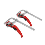 2 PCS Legierung Stahl Quick Ratsche Track Saw Führungsschiene Klemme MFT Klammer für MFT Tisch und Leitschienen-System Holzbearbeitung Klemme