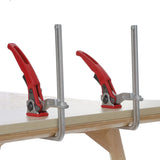 2 PCS Legierung Stahl Quick Ratsche Track Saw Führungsschiene Klemme MFT Klammer für MFT Tisch und Leitschienen-System Holzbearbeitung Klemme