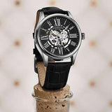 Stuhrling Atrium Herren-Skelett-Automatikuhr mit mechanischem Mechanismus ÖZENSAAT