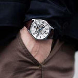 Stuhrling Atrium Herren Skelett Automatikuhr mit mechanischem Mechanismus ÖZENSAAT