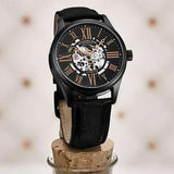 Stuhrling Atrium Herrenuhr Skelett Automatikuhr mit mechanischem Mechanismus ÖZENSAAT