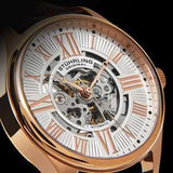 Stuhrling Herrenuhr Automatikuhr mit Selbstaufzug und Edelstahl Mesh Armband ÖZENSAAT