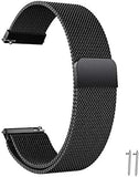 Edelstahl Uhrenarmband Mesh 20mm/22mm Gold/Silber/Schwarz Ersatz Metall Armband Edelstahlarmband mit Magnetverschluss Smartwatch Schnellverschluss Watch Uhren Ersatzband