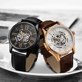 Stuhrling Atrium Herrenuhr Skelett Automatikuhr mit mechanischem Mechanismus ÖZENSAAT