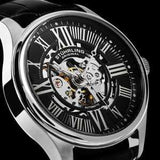 Stuhrling Atrium Herren-Skelett-Automatikuhr mit mechanischem Mechanismus ÖZENSAAT