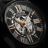 Stuhrling Atrium Herrenuhr Skelett Automatikuhr mit mechanischem Mechanismus ÖZENSAAT