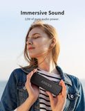 Anker SoundCore 2 Bluetooth Lautsprecher, Enormer mit Dualen Bass-Treibern, 24h Akku, Verbesserter IPX7 Wasserschutz, Kabelloser