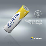 VARTA Batterien AA, 30 Stück, Energy, Alkaline, 1,5V, Verpackung zu 80% recycelt, für einfachen Grundbedarf, Made in Germany