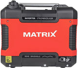 Matrix Notstromaggregat Benzin leise | 2000 Watt Leistung | Inverter Stromerzeuger | Generator mit USB, 2x230V, 12V, Eco Modus | PG 2000i-USB | 4-takt Motor | sehr leise