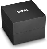 BOSS Analog Quarzuhr für Damen mit Schwarzes Lederarmband ÖZEN SAAT