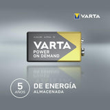 VARTA Batterien 9V Blockbatterien, 10 Stück, Power on Demand, Alkaline, Vorratspack, smart, flexibel, leistungsstark, ideal für Rauchmelder, Brand- & Feuermelder