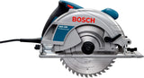 Bosch Professional Handkreissäge, 190 mm Sägeblatt-Ø, 30 mm Sägeblattbohrungs-Ø, 70 mm Schnitttiefe, HM-Sägeblatt, Absaugadapter, 1.400 W, Karton