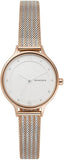 Skagen Damen Uhr Anita Lille 3-Zeiger-Werk Edelstahl roségoldfarben