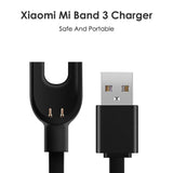 2-Stück Ladekabel Kompatibel mit Xiaomi Mi Band 3, USB Kabel Kompatibel für Xiaomi Mi Band 3 Smartwatch USB Lade - Schwarz