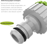 Wasserhahn Adapter, 2 Stück, Universal Wasserhahnanschluss für Mischbatterie, Außengewinde Schlauchadapter, Schnellkupplung Gartenschlauch Anschluss (Wasserhahnanschluss Adapter Außengewinde)