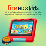 Fire HD 8 Kids-Tablet, 8-Zoll-HD-Display, für Kinder von 3 bis 7 Jahren, 2 Jahre Sorglos-Garantie, kindgerechte Hülle, 32 GB (2022), blau