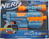 Elite 2 Phoenix CS-6 motorisierter Blaster, 12 Nerf Darts, 6-Dart Clip-Magazin, Fernrohr, Tactical Rails, Befestigungspunkte, 4AA Batterien