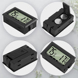 Digital Hygrometer Thermometer Mini LCD Temperatur Luftfeuchtigkeitsmesser für Kühlschrank Innen -50°C~+70°C (3 PCS B)