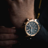 TW Steel Grandeur Tech Herren 48mm Chronograph Quarzuhr mit Silikonarmband