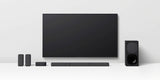 Sony HT-S40R - 5.1.-Kanal-Soundbar (inkl. kabelgebundenem Subwoofer, kabellosen Rear-Lautsprechern, Bluetooth, Surround Sound, Dolby Digital), Schwarz Breit