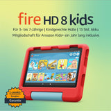 Fire HD 8 Kids-Tablet, 8-Zoll-HD-Display, für Kinder von 3 bis 7 Jahren, 2 Jahre Sorglos-Garantie, kindgerechte Hülle, 32 GB (2022), blau