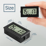 Digital Hygrometer Thermometer Mini LCD Temperatur Luftfeuchtigkeitsmesser für Kühlschrank Innen -50°C~+70°C (3 PCS B)