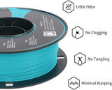 3D Drucker Matte Filament PLA 1 kg 1 Spool, 1.75mm +/-0.03mm, Matte Aqua Blue