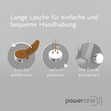 Power one – Hörgerätebatterien, Größe 312, Wireless Approved, hohe Lebensdauer, PR41 ZL3, Zink-Luft-Technologie, quecksilberfrei, 1.45 Volt, 60 Batterien (6 Stück, 10er-Pack)