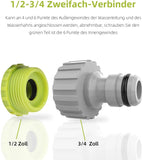 Wasserhahn Adapter, 2 Stück, Universal Wasserhahnanschluss für Mischbatterie, Außengewinde Schlauchadapter, Schnellkupplung Gartenschlauch Anschluss (Wasserhahnanschluss Adapter Außengewinde)