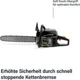 Kettensäge ACS 46 (18"), 45cm³ Benzinmotor (1,8kW), 45cm Schwert, ÖZENSAAT