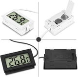 Digital Hygrometer Thermometer Mini LCD Temperatur Luftfeuchtigkeitsmesser für Kühlschrank Innen -50°C~+70°C (3 PCS B)