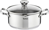 Tefal Duetto Edelstahl Kochtopf-Set | 7-Teilig induktionsgeeignet | spülmaschinengeeignet | backofengeeignet (außer Deckel)