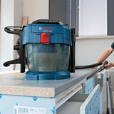 Bosch Professional 18V System Industriestaubsauger Gas 18V-10 L (ohne Akku, 1,6 m Schlauch, 3 Verlängerungsrohre, im Karton)