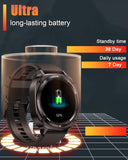 Smartwatch Herren, 1.45" AMOLED Smart Watch Herren mit Anrufe tätigen/Empfangen, 115+Sportmodi Fitnessuhr mit Herzfrequenz/Schrittzähler/Schlafmonitor, IP68 Wasserdicht Sportuhr für Android iOS