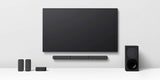 Sony HT-S40R - 5.1.-Kanal-Soundbar (inkl. kabelgebundenem Subwoofer, kabellosen Rear-Lautsprechern, Bluetooth, Surround Sound, Dolby Digital), Schwarz Breit