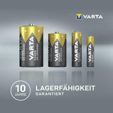 VARTA Batterien Mischpack 40 Stück, AA 20 Stück + AAA 20 Stück, Power on Demand, Alkaline, Vorratspack in umweltschonender Verpackung, leistungsstark, Made in Germany