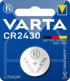 VARTA Batterien Knopfzelle CR2430, 1 Stück, Lithium Coin, 3V, kindersichere Verpackung, für elektronische Kleingeräte - Autoschlüssel, Fernbedienungen, Waagen