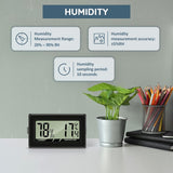 Digital Hygrometer Thermometer Mini LCD Temperatur Luftfeuchtigkeitsmesser für Kühlschrank Innen -50°C~+70°C (3 PCS B)