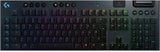 Logitech G915 LIGHTSPEED kabellose mechanische Gaming-Tastatur, Taktiler GL-Tasten-Switch mit flachem Profil, LIGHTSYNC RGB, Ultraschlankes Design, Deutsches QWERTZ-Layout - Carbon