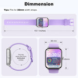 Smartwatch Damen mit Telefonfunktion,1.8" Uhren Damen mit Herzfrequenz SpO2 Stress Schlafmonitor,Alexa Integriert Watch,110 Sportmodi Fitness Tracker,IP68 Wasserdichte Sport Armbanduhr für Android iOS