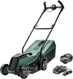 Bosch Akku-Rasenmäher CityMower 18 (18 Volt, 1 Akku 4,0 Ah, Schnittbreite: 32 cm, Rasenflächen bis 300 m², im Karton)