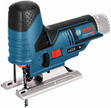 Bosch Professional 12V System Akku Stichsäge GST 12V-70 (2x Sägeblatt, Gleitschuh, Spanreißschutz, Schnitttiefe in Holz: 70 mm, ohne Akkus