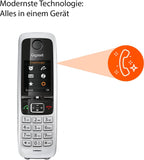 Gigaset C430A Duo 2 schnurlose Telefone mit Anrufbeantworter (DECT Telefon mit Freisprechfunktion, klassische Mobilteile mit TFT-Farbdisplay) schwarz-silber