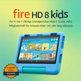 Fire HD 8 Kids-Tablet, 8-Zoll-HD-Display, für Kinder von 3 bis 7 Jahren, 2 Jahre Sorglos-Garantie, kindgerechte Hülle, 32 GB (2022), blau