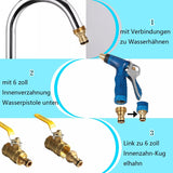 Wasserhahn Adapter, 2 Stück, Universal Wasserhahnanschluss für Mischbatterie, Außengewinde Schlauchadapter, Schnellkupplung Gartenschlauch Anschluss (Wasserhahnanschluss Adapter Außengewinde)