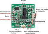 WayinTop MP3 Sound-Chip Modul Beschreibbares Programmierbare Musik Soundmodul 8 MB USB Herunterladbar Aufladbarer mit AA Batteriebox und Micro USB Kabel für DIY Geschenk