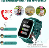 Smartwatch Kinder, 4G Kinder smartwatch, GPS Tracker Kinder, Armbanduhr Kinder Junge,kinderuhr mit Video Phone Call, Schulmodus, SOS-Funktion, Kamera Schrittzähler
