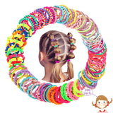 100 Stück Haargummis Mädchen Set, Kinder Baby Haarschmuck Mädchen Klein Haargummi Mini Bunt, Elastische Haarbänder Mädchen Haarband Gummibänder Pferdeschwanz Dünn Zopfgummis 10 Stile Scrunchies