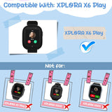 2 Stück Trail Loop Armbänder Kompatibel mit Xplora X6 Armband, Kids Smartwatch Mädchen Jungen Weich Verstellbare Ersatzbänder für Xplora X6 Play/Xplora X6 Pro.